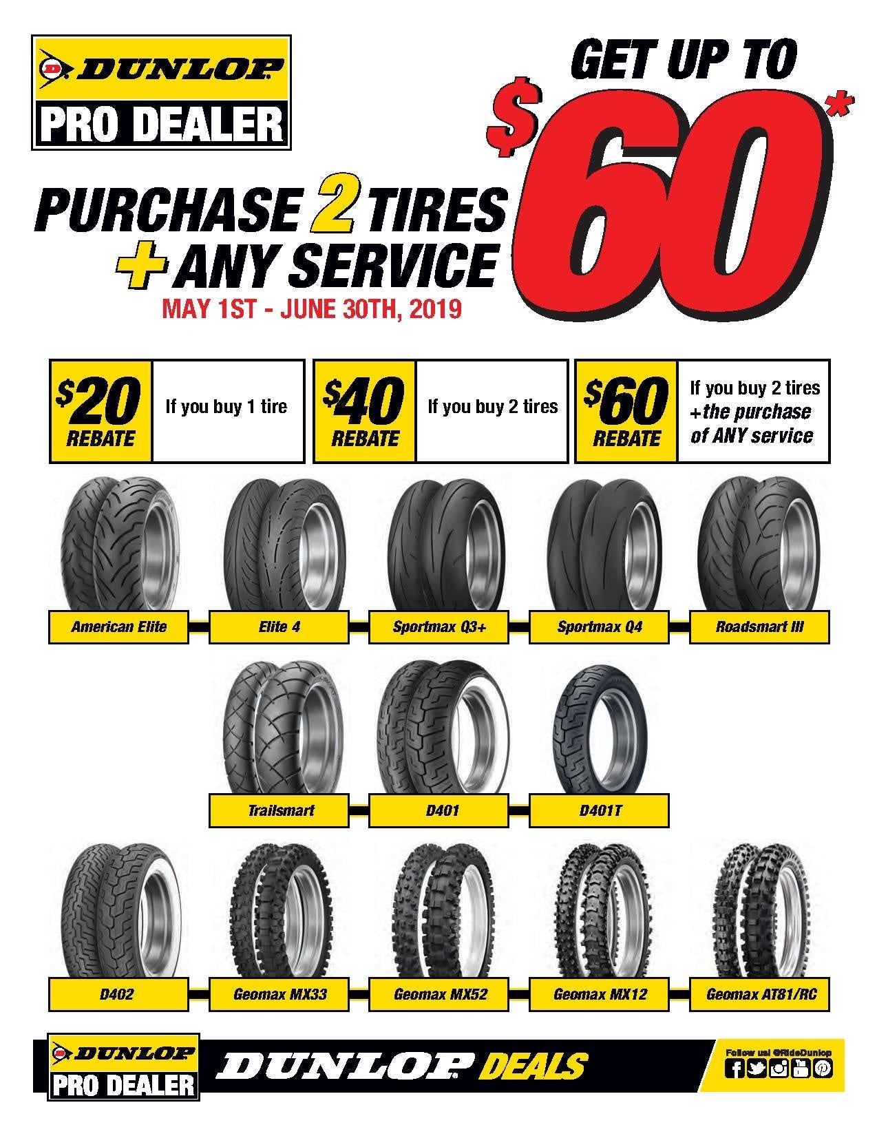 Exclusive to Dunlop Pro Dealers - Extended Spring Promo