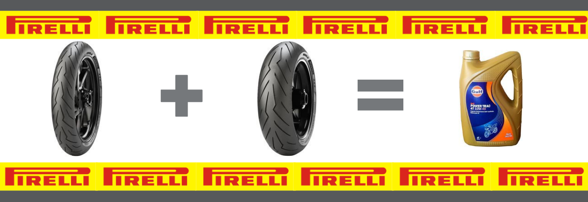 Get a FREE 4L Jug of Gulf Oil When You Buy 2 Pirelli Road Tires!