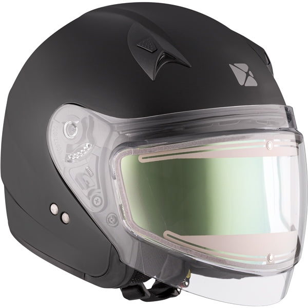 CKX VG977 Winter Open-Face Helmet Electric Double Lens Mat Black - Euromoto