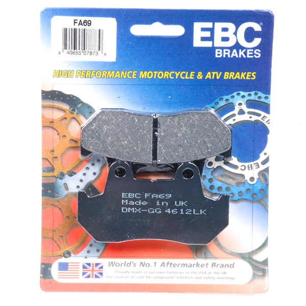 EBC Organic Brake Pad Organic - Front Part# FA69 - Euromoto