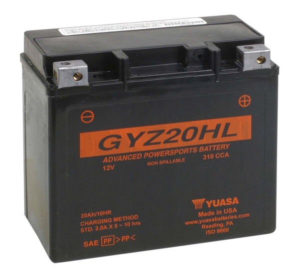 Yuasa Battery Maintenance Free AGM Factory Activated GYZ20HL Part# YUAM720GH - Euromoto