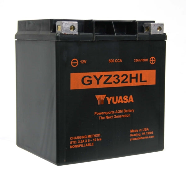 Yuasa Battery Maintenance Free AGM High Performance GYZ32HL Part# YUAM732GHL - Euromoto