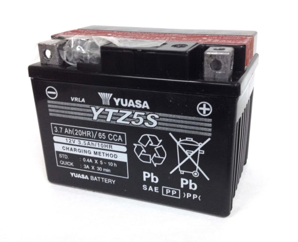 Yuasa Battery Maintenance Free AGM YTZ5S-BS Part# YUAM62TZ5 - Euromoto