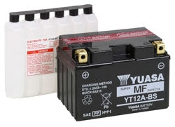 Yuasa Battery Maintenance Free AGM YT12A-BS Part# YUAM32ABS - Euromoto