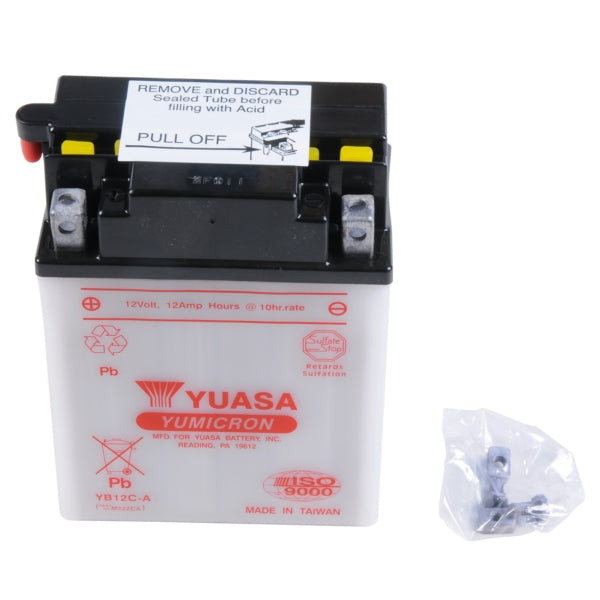 Yuasa Battery YuMicron YB12C-A Part# YUAM222CA - Euromoto