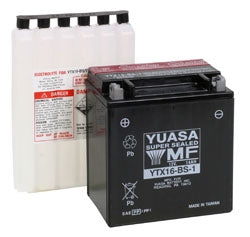 Yuasa Battery Maintenance Free AGM YTX16-BS-1 Part# YUAM32X61 - Euromoto