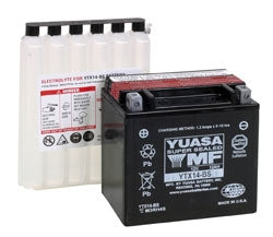 Yuasa Battery Maintenance Free AGM YTX14-BS Part# YUAM3RH4STWN - Euromoto