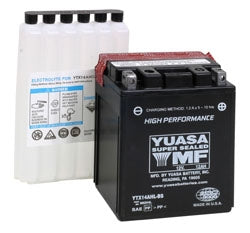Yuasa Battery Maintenance Free AGM High Performance YTX14AHL-BS Part# YUAM62H4L - Euromoto