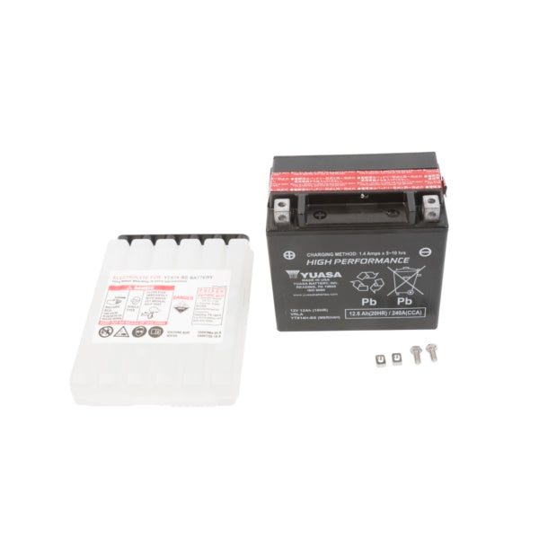 Yuasa Battery Maintenance Free AGM High Performance YTX14H-BS Part# YUAM6RH4H - Euromoto
