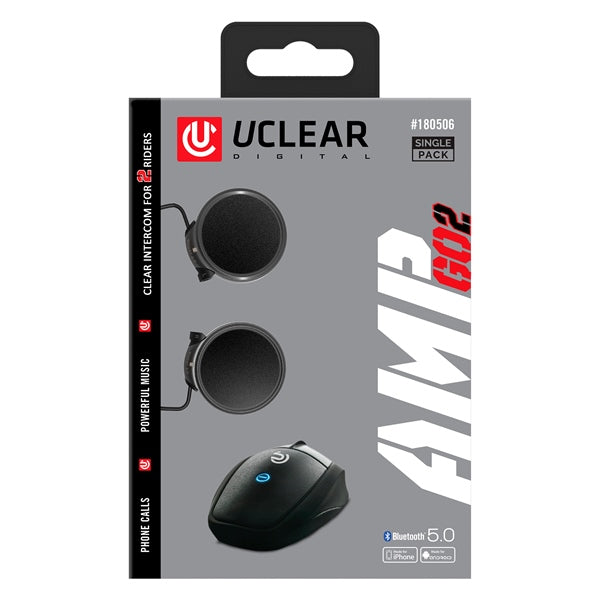 Uclear AMP GO2 Helmet Communication System Part # 180506# - Euromoto