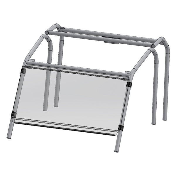 Direction 2 Full Windshield - Scratch resistant Fits Textron Part# STAMPWS1004A - Euromoto