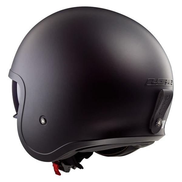 LS2 Spitfire Motorcycle Open-Face Helmet - Solid Matte Black - Euromoto