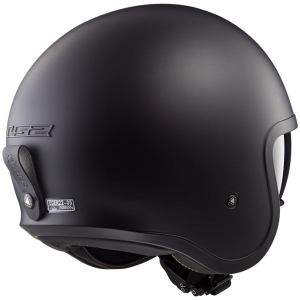 LS2 Spitfire Motorcycle Open-Face Helmet - Solid Matte Black - Euromoto