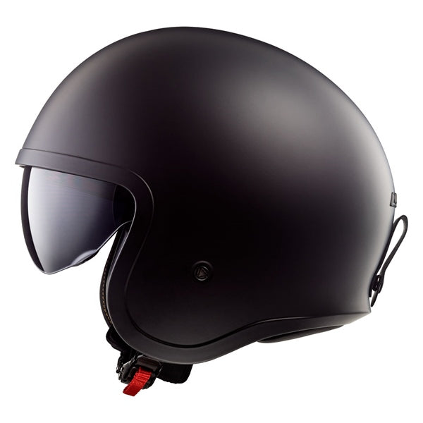 LS2 Spitfire Motorcycle Open-Face Helmet - Solid Matte Black - Euromoto