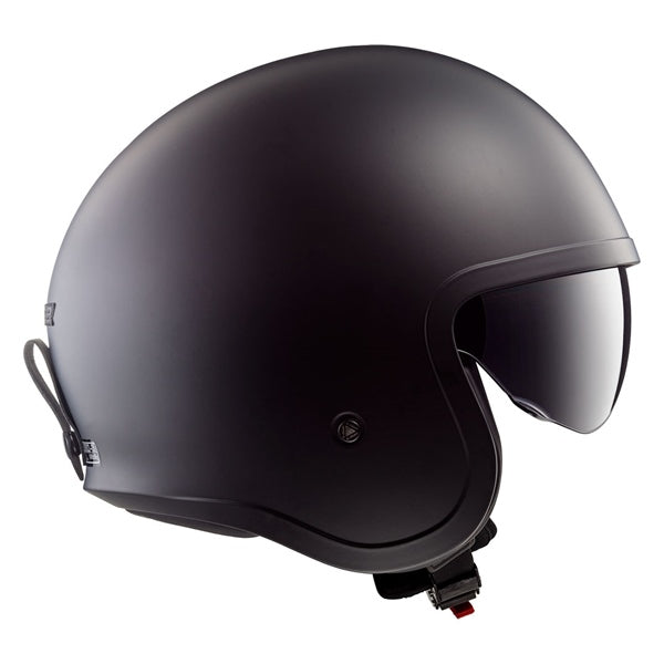 LS2 Spitfire Motorcycle Open-Face Helmet - Solid Matte Black - Euromoto
