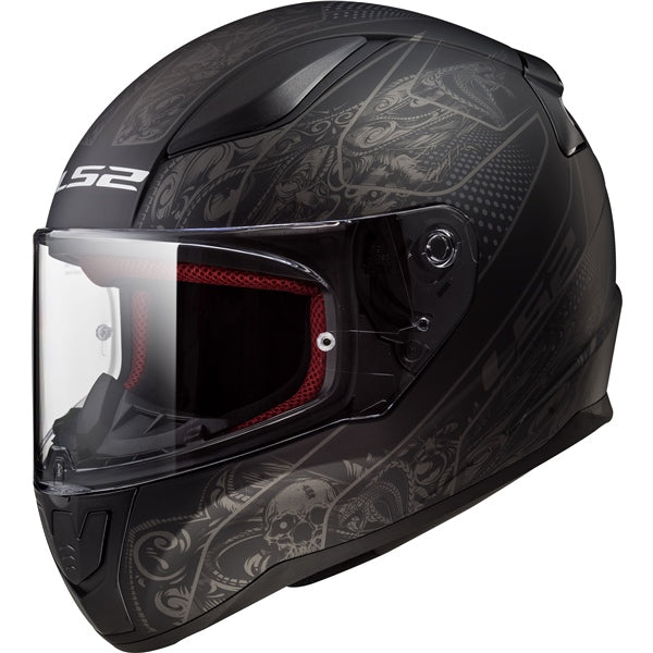 LS2 Rapid Full-Face Motorcycle Helmet - Crypt Graphic Matte Black - Euromoto