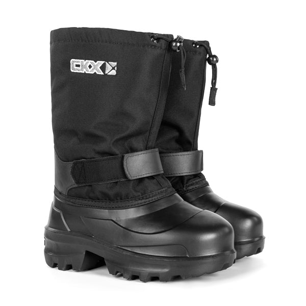 CKX Boreal Winter Boots Black - Junior to Adult sizes - Black - Removable Liner - Euromoto