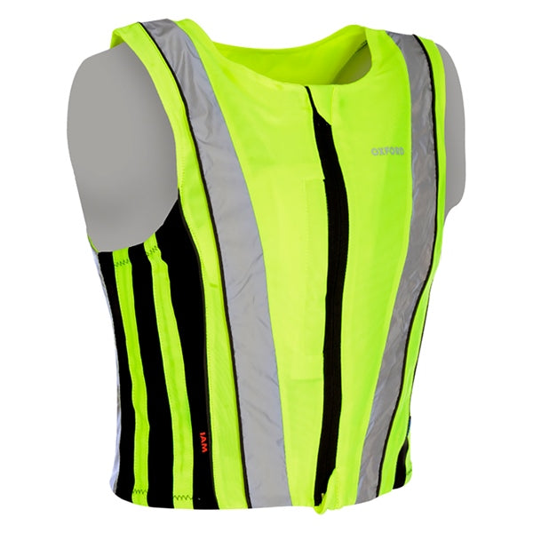 Oxford Active Yellow Safety Vest Men/Women Breathable lining - Euromoto