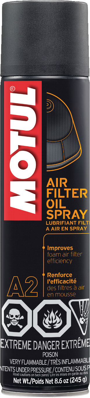 Motul A2 AIR FILTER OIL SPRAY 8.6OZ (245G) - Euromoto