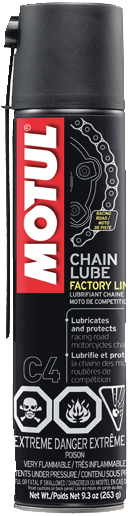 Motul C4 CHAIN LUBE FL 9.3OZ (263G) - Euromoto