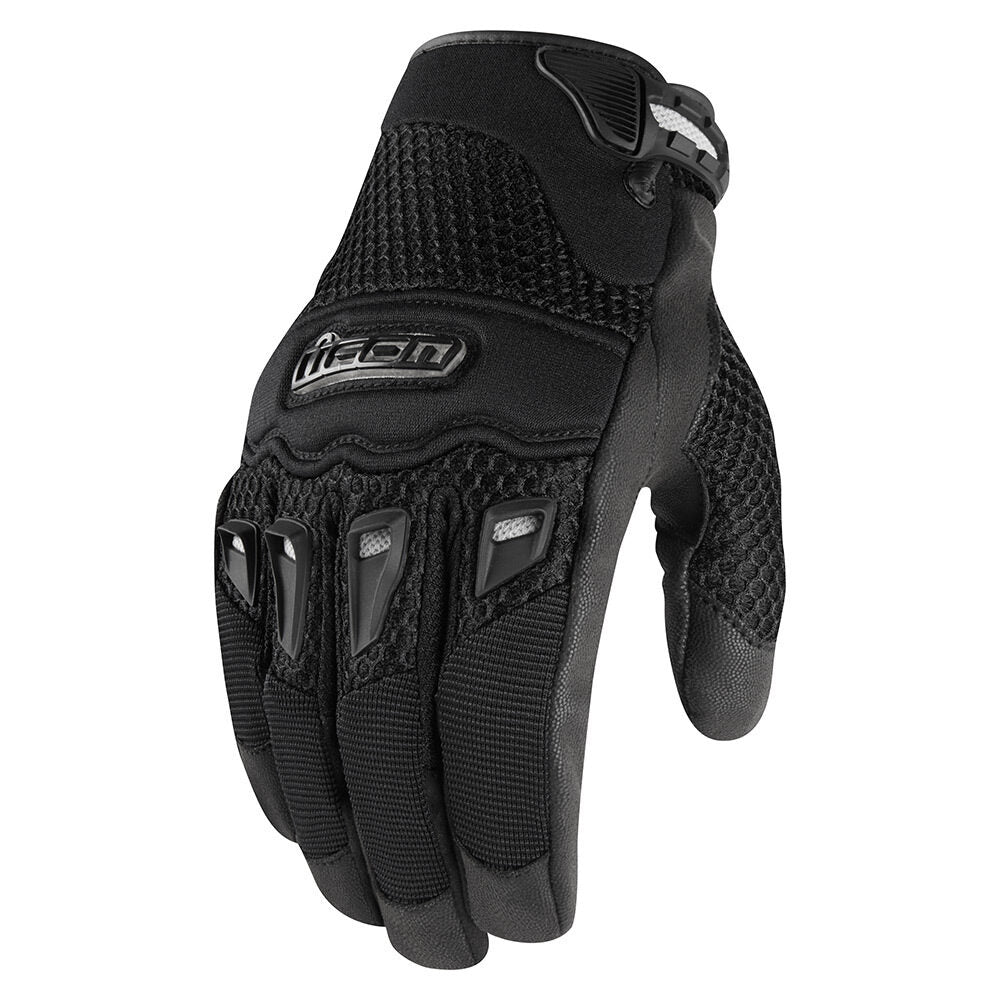 ICON GLOVE 29ER CE BLACK - Euromoto