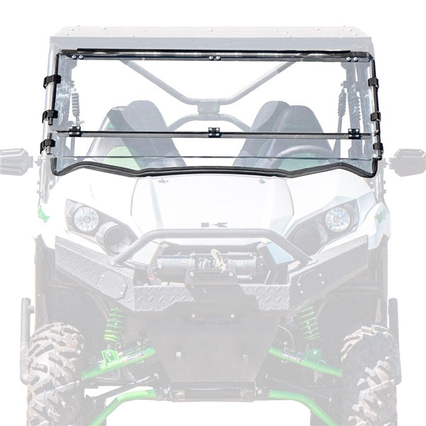 Super ATV Flip Down Windshield Fits Kawasaki Part# FDWSKTRX470 - Euromoto