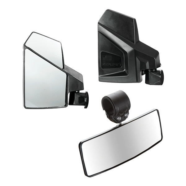 Kolpin UTV Mirror Kit 2" Clamp-On Part# 98312 - Euromoto