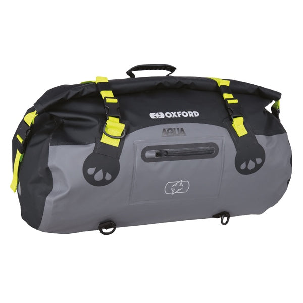 Oxford Products AQUA T Rollbag Black/Gray/Yellow - Euromoto