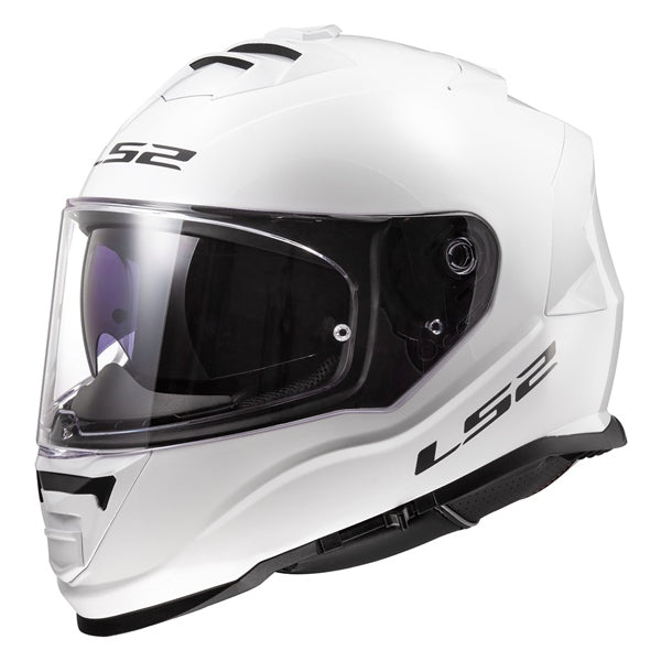 LS2 Assault Full-Face Helmet Solid White - Euromoto