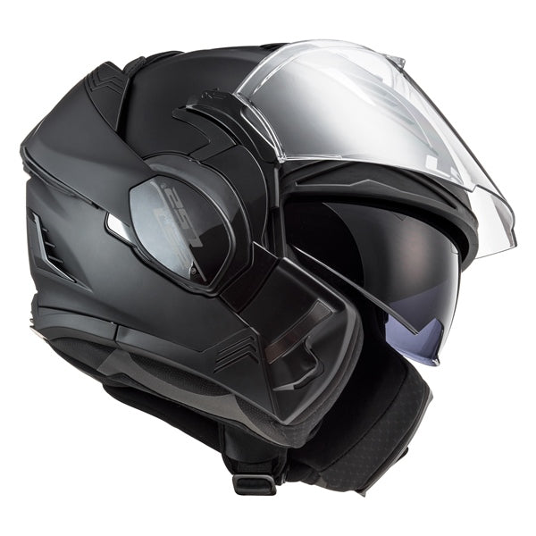 LS2 Valiant II Motorcycle Modular Helmet Solid Blackout - Euromoto