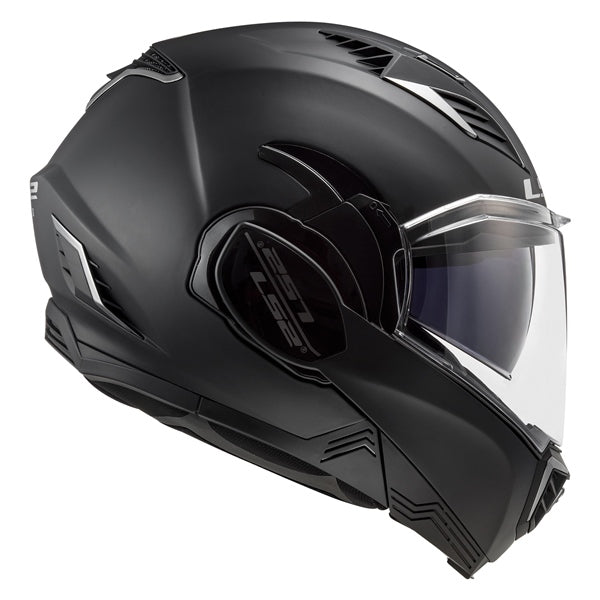 LS2 Valiant II Motorcycle Modular Helmet Solid Blackout - Euromoto