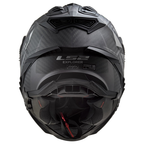 LS2 Explorer Carbone Dual Sport Motorcycle Helmet - Focus Graphic