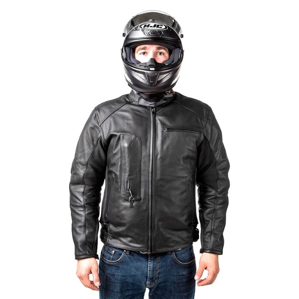 Helite Roadster Airbag Mens Leather Jacket - Euromoto
