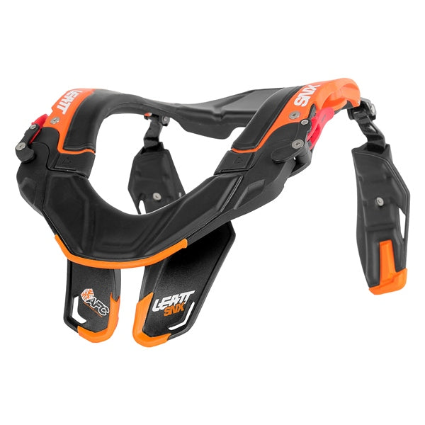 LEATT Neck Brace SNX Trophy Men Black/Orange - Euromoto