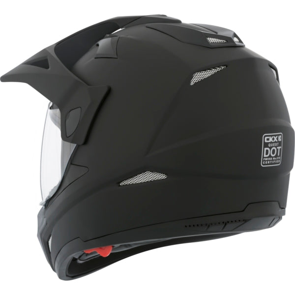 CKX Quest RSV Full-Face Summer Helmet, Solid Matte Black - Euromoto