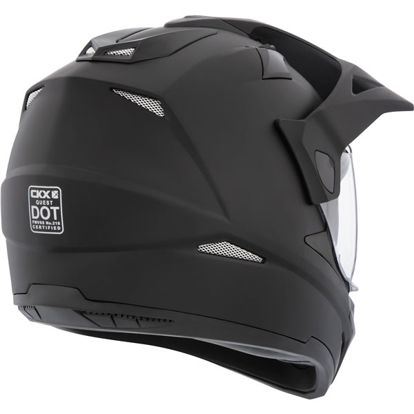 CKX Quest RSV Full-Face Summer Helmet, Solid Matte Black - Euromoto