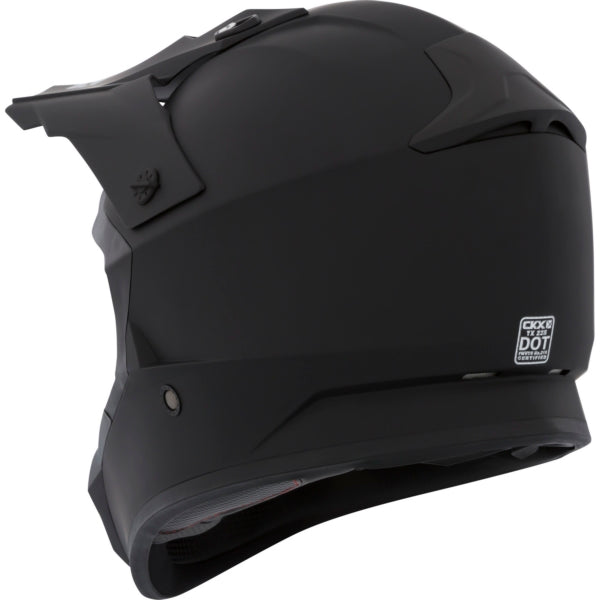 CKX TX228 Off-Road MX Helmet - Solid Matte Black - Euromoto