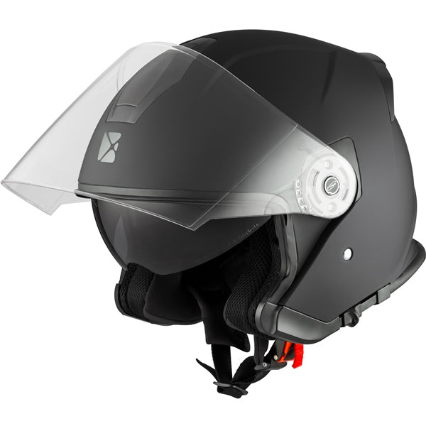CKX Razor RSV Open Face Helmet Solid Matte Black - Euromoto
