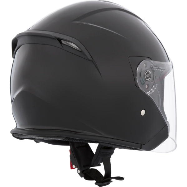 CKX Razor RSV Open Face Helmet Solid Black - Euromoto