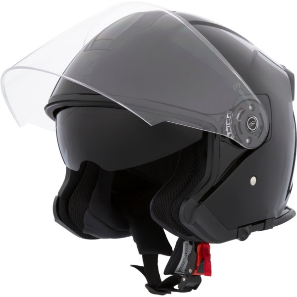 CKX Razor RSV Open Face Helmet Solid Black - Euromoto