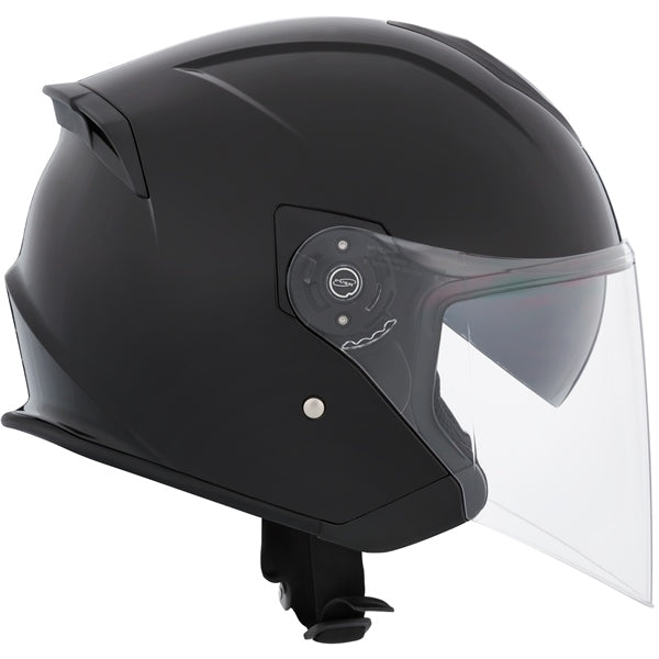 CKX Razor RSV Open Face Helmet Solid Black - Euromoto