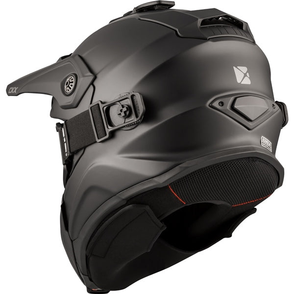 CKX Titan Original Backcountry Winter Helmet - Solid Matte Black - Euromoto