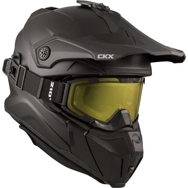 CKX Titan Original Backcountry Winter Helmet - Solid Matte Black - Euromoto