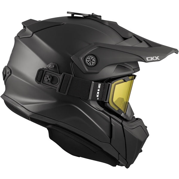 CKX Titan Original Backcountry Winter Helmet - Solid Matte Black - Euromoto