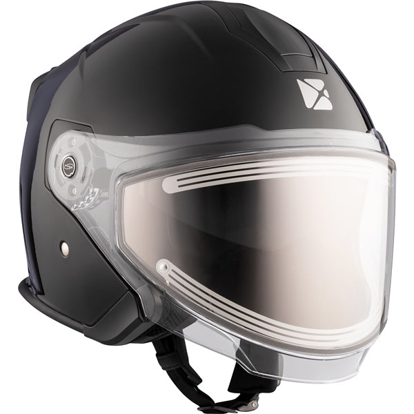 CKX Razor RSV Winter Lens Open-Face Helmet - Solid Black - Euromoto