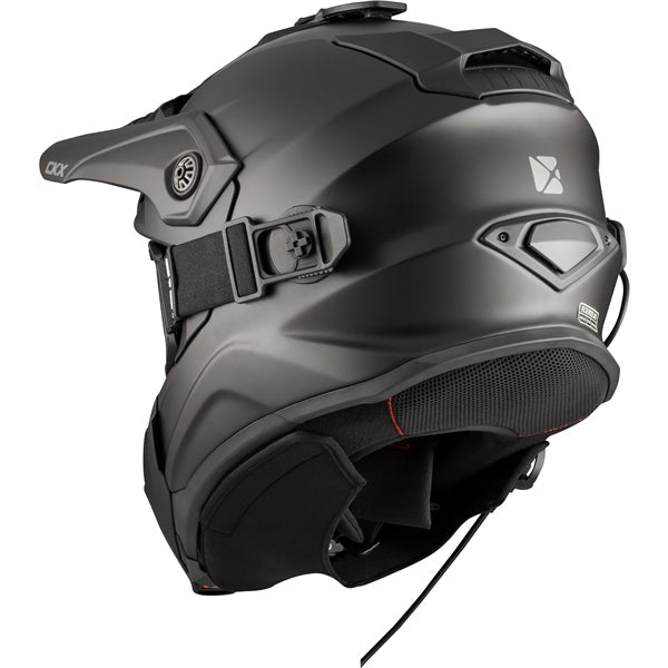 CKX Titan Electric Original Backcountry Winter Helmet with Goggles 210 - Matte Black - Euromoto