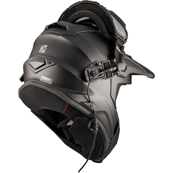 CKX Titan Electric Original Backcountry Winter Helmet with Goggles 210 - Matte Black - Euromoto