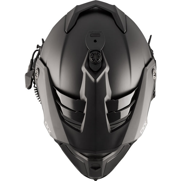 CKX Titan Electric Original Backcountry Winter Helmet with Goggles 210 - Matte Black - Euromoto