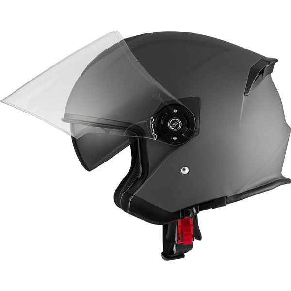 CKX Razor RSV Open Face Helmet - Solid Grey Matte - Euromoto