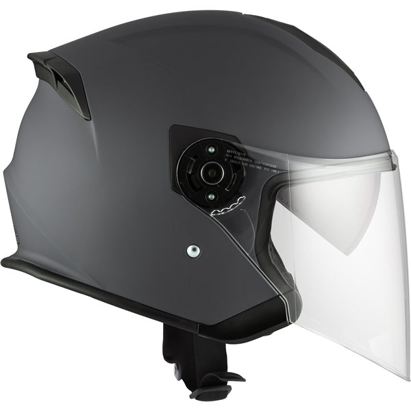 CKX Razor RSV Open Face Helmet - Solid Grey Matte - Euromoto